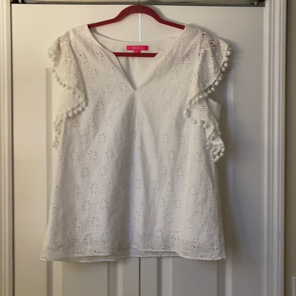 NWOT Lilly Pulitzer white eyelet top